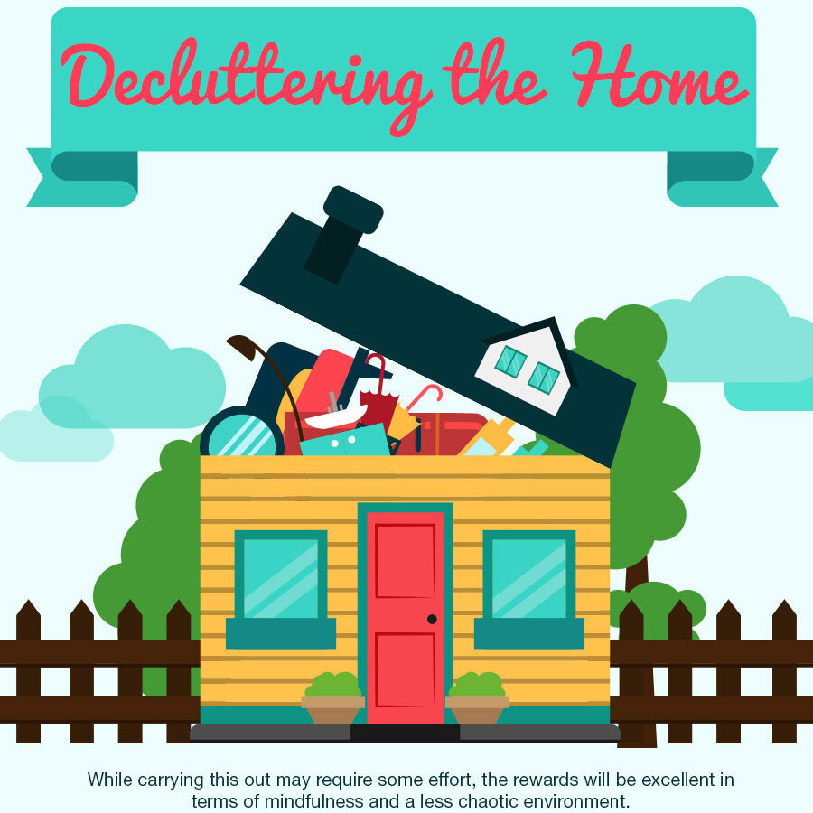 Decluttering the home infographic 